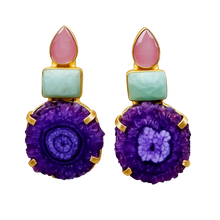 MIDI BRISA Earrings (Peach/Yellow)