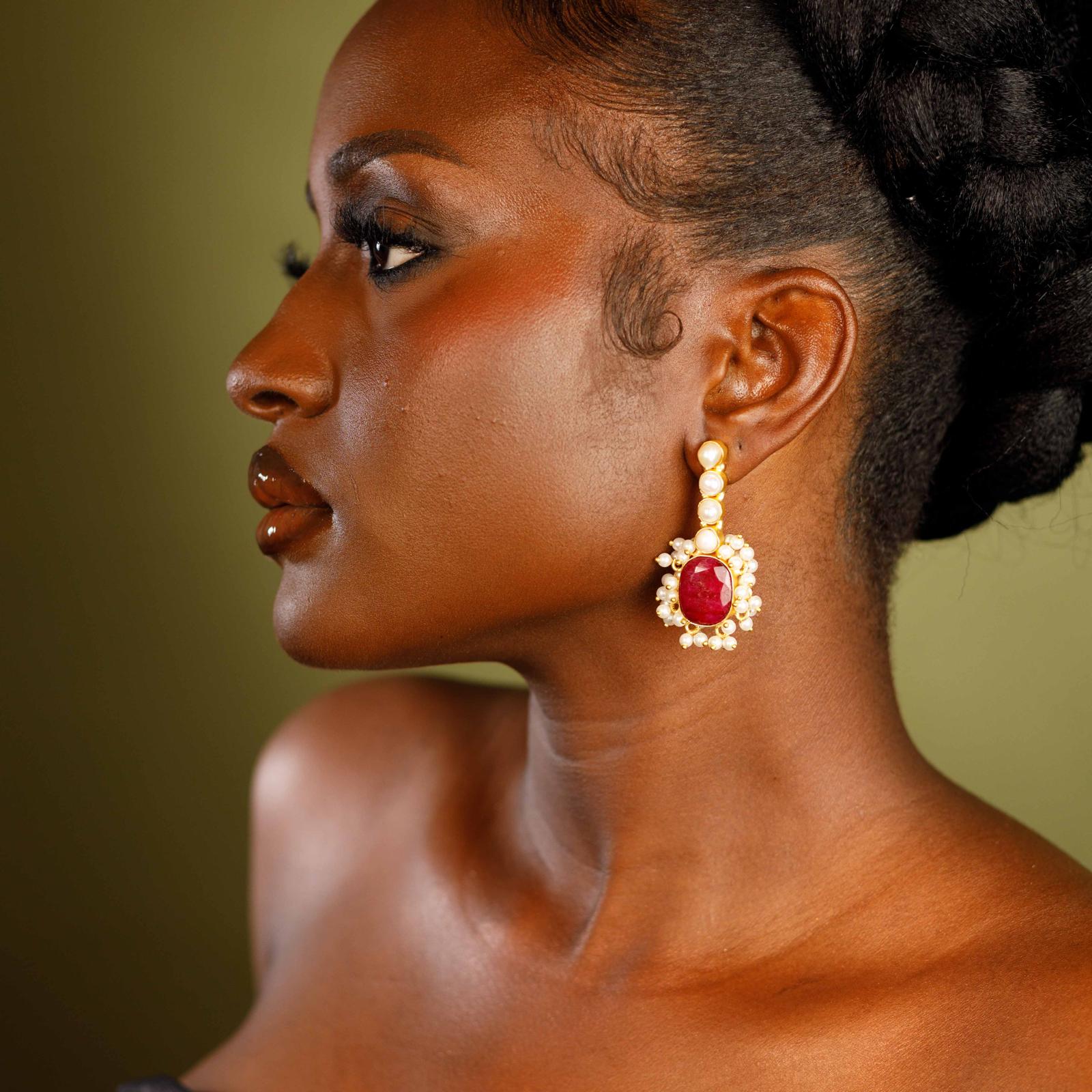 SANTORINI Pearl Earrings